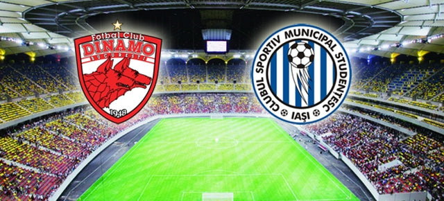 Dinamo - CSMS Iași pe Arena Națională