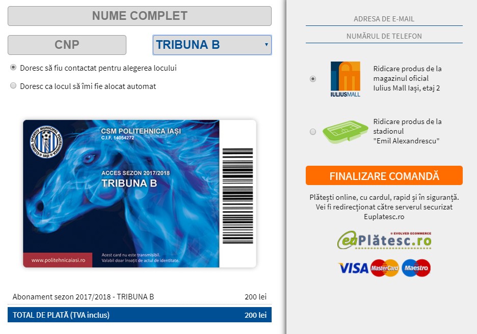 NOU! Comanzi abonament online și plătești cu cardul