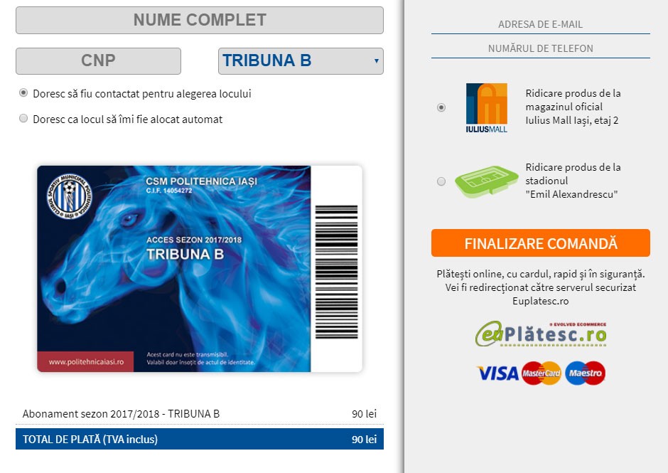 Abonamente la super-prețuri, comandă online