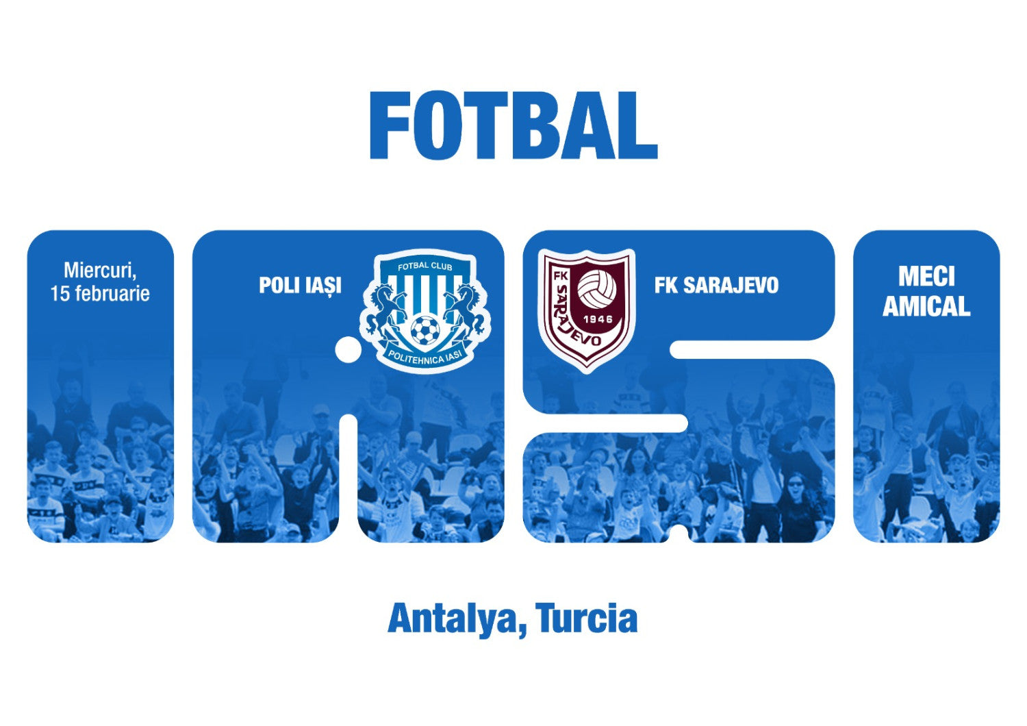 POLI - FK Sarajevo, miercuri, la ora 14.00