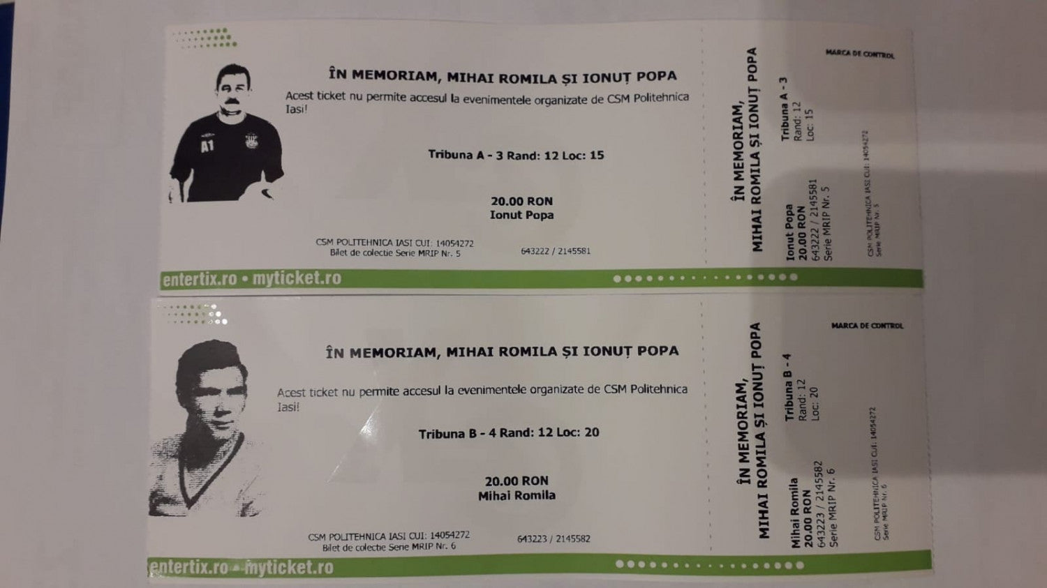 IN MEMORIAM, MIHAI ROMILA ȘI IONUȚ POPA