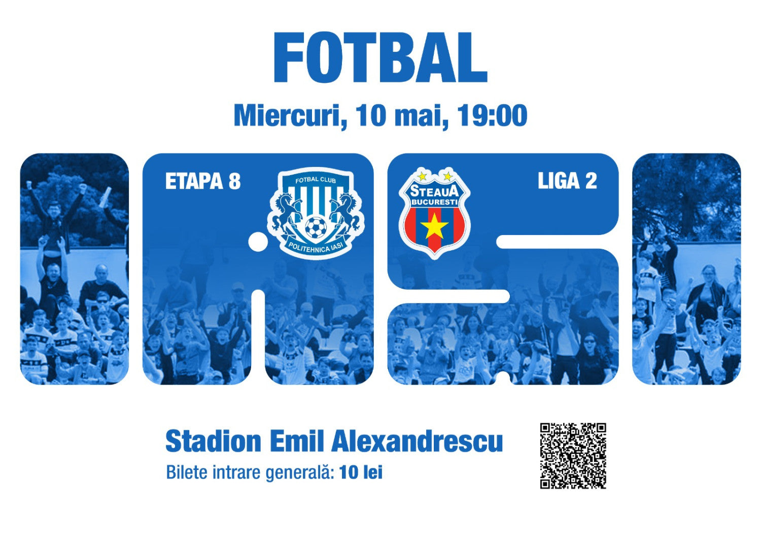 Bilete la meciul Poli Iași - Steaua